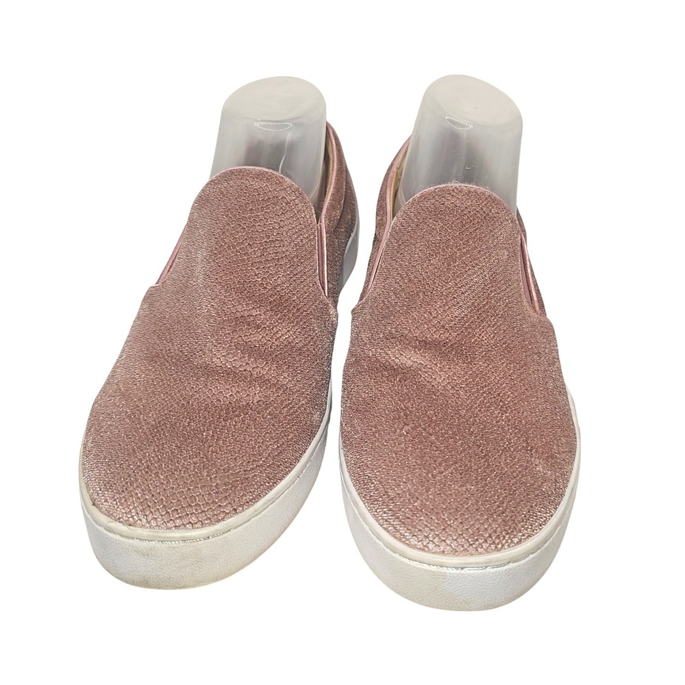 Vionic Midi Holiday‎ Velvet Slip-On Sneakers Blush Pink Women's Size 9.5 Shoes